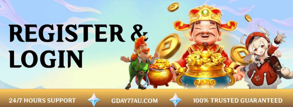 Register banner gday77 casino